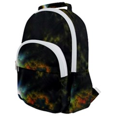 Emerging Sun Rounded Multi Pocket Backpack