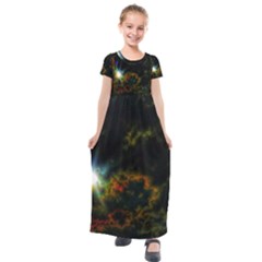 Emerging Sun Kids  Short Sleeve Maxi Dress