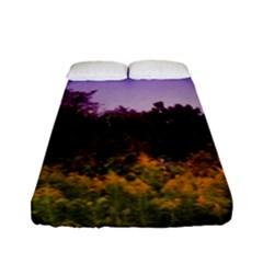 Purple Afternoon Fitted Sheet (full/ Double Size) by okhismakingart