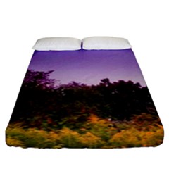 Purple Afternoon Fitted Sheet (king Size) by okhismakingart