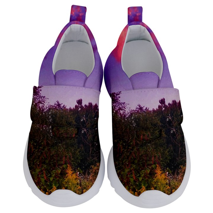 Purple Afternoon Kids  Velcro No Lace Shoes