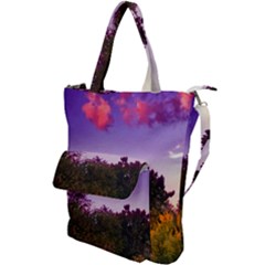 Purple Afternoon Shoulder Tote Bag by okhismakingart