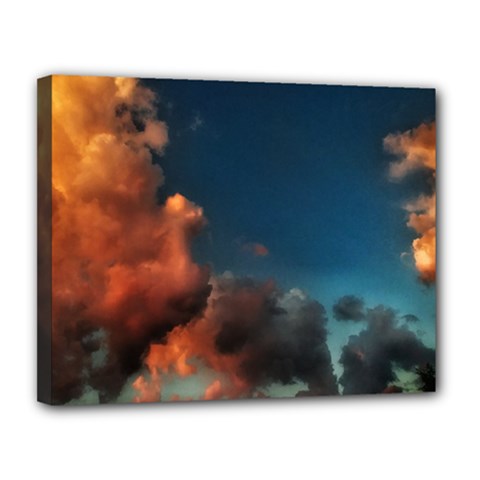 Favorite Clouds Canvas 14  X 11  (stretched) by okhismakingart