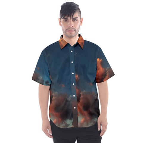 Favorite Clouds Men s Short Sleeve Shirt by okhismakingart