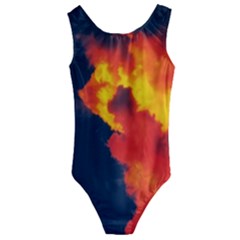 Ominous Clouds Kids  Cut-out Back One Piece Swimsuit