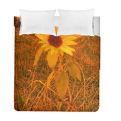 Yellow Sunflower Duvet Cover Double Side (full/ Double Size) by okhismakingart