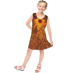 Yellow Sunflower Kids  Tunic Dress by okhismakingart