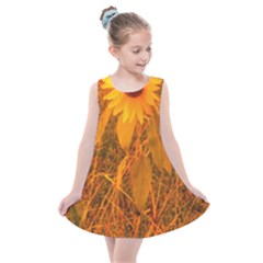 Yellow Sunflower Kids  Summer Dress