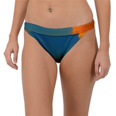 Orange And Blue Sky Band Bikini Bottom