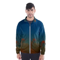 Orange And Blue Sky Men s Windbreaker