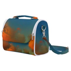 Orange And Blue Sky Satchel Shoulder Bag