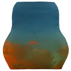 Orange And Blue Sky Car Seat Back Cushion  by okhismakingart