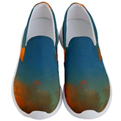 Orange And Blue Sky Men s Lightweight Slip Ons by okhismakingart