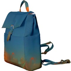 Orange And Blue Sky Buckle Everyday Backpack