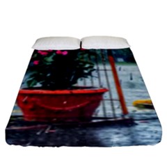 Rainy Day Fitted Sheet (king Size) by okhismakingart