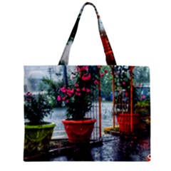 Rainy Day Zipper Mini Tote Bag by okhismakingart