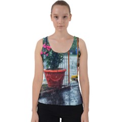 Rainy Day Velvet Tank Top by okhismakingart