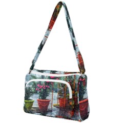 Rainy Day Front Pocket Crossbody Bag by okhismakingart