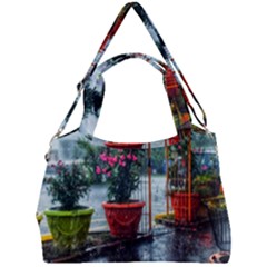 Rainy Day Double Compartment Shoulder Bag by okhismakingart