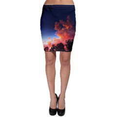 Deep Blue Sunset Bodycon Skirt by okhismakingart