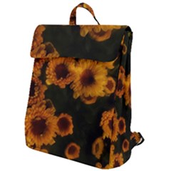 Yellow Flowers Flap Top Backpack