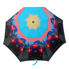 Neon Drive Folding Umbrellas by okhismakingart