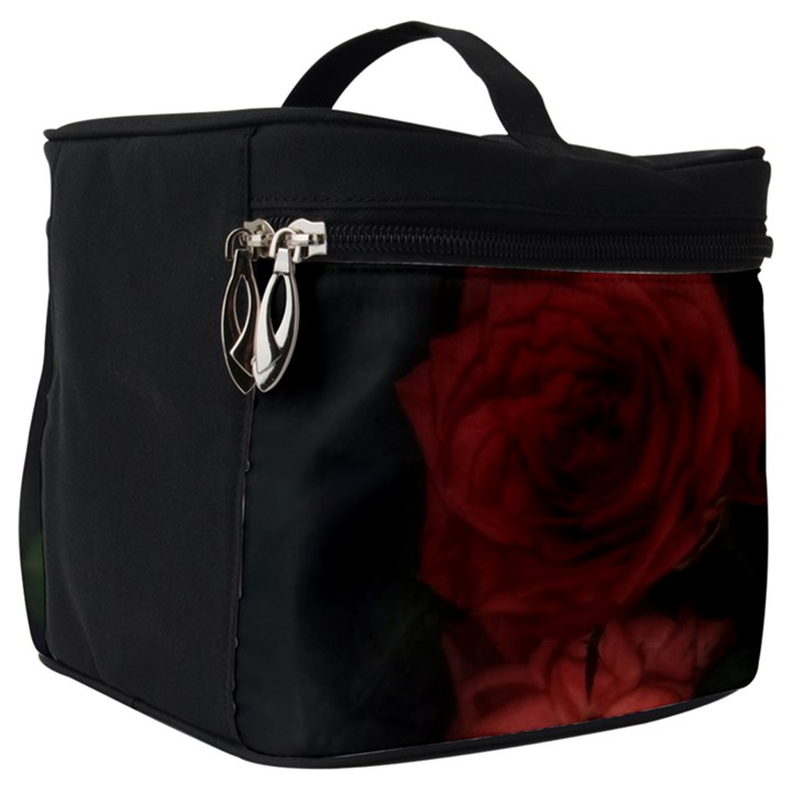 Three Pink Flowers Make Up Travel Bag (Big)