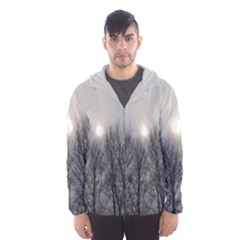 Foggy Forest Men s Hooded Windbreaker