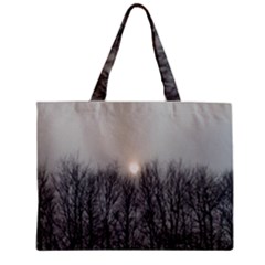 Foggy Forest Zipper Mini Tote Bag by okhismakingart