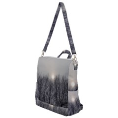 Foggy Forest Crossbody Backpack by okhismakingart