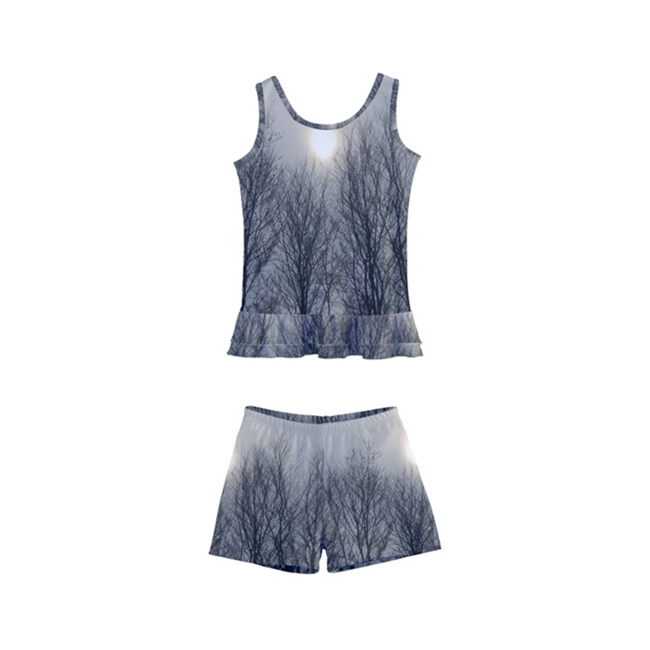 Foggy Forest Kids  Boyleg Swimsuit