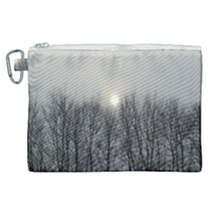 Foggy Forest Canvas Cosmetic Bag (xl) by okhismakingart