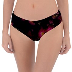 Purple Flowers With Yellow Centers Reversible Classic Bikini Bottoms by okhismakingart