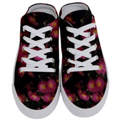 Purple Flowers With Yellow Centers Half Slippers by okhismakingart