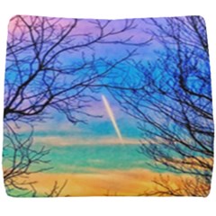 Pastel Plane Take-off Seat Cushion by okhismakingart