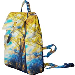 Yellow And Blue Forest Buckle Everyday Backpack