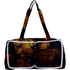 Red Striped Flowers Multi Function Bag by okhismakingart