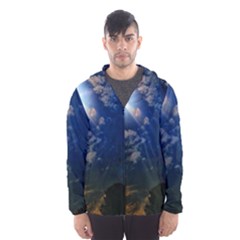 Sunny Day Men s Hooded Windbreaker by okhismakingart