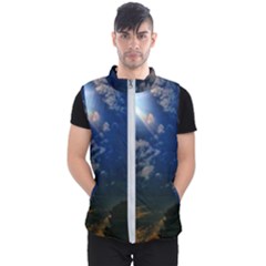 Sunny Day Men s Puffer Vest by okhismakingart