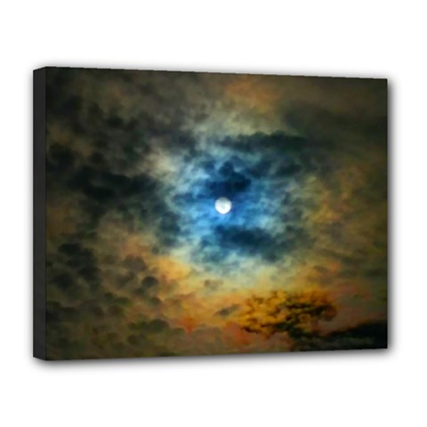 Rainbow Sun Canvas 14  X 11  (stretched) by okhismakingart