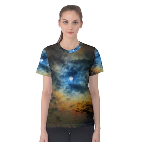 Rainbow Sun Women s Cotton Tee by okhismakingart