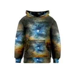 Rainbow Sun Kids  Pullover Hoodie by okhismakingart