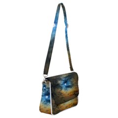 Rainbow Sun Shoulder Bag With Back Zipper by okhismakingart