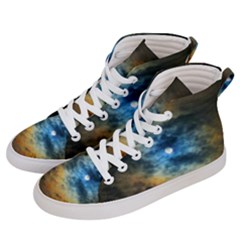 Rainbow Sun Men s Hi-top Skate Sneakers by okhismakingart