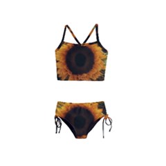 Single Sunflower Girls  Tankini Swimsuit by okhismakingart