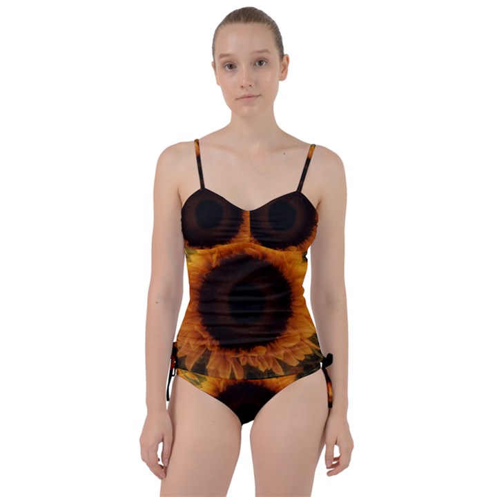 Single Sunflower Sweetheart Tankini Set