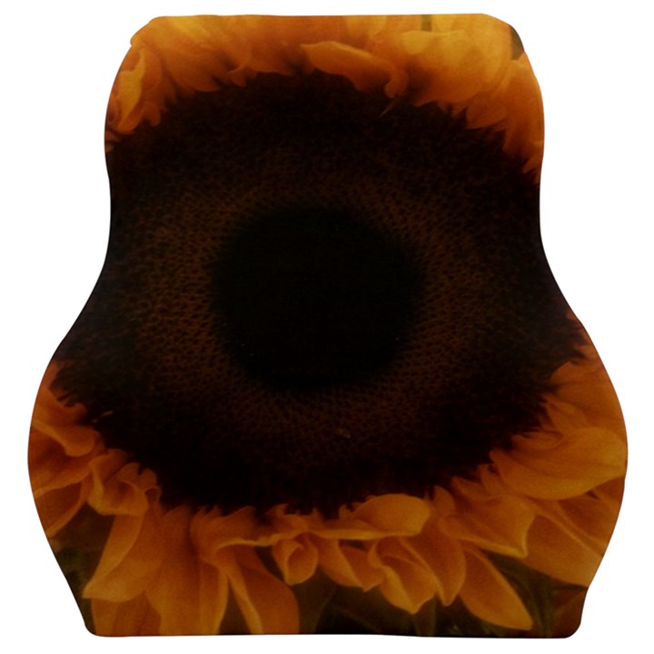 Single Sunflower Car Seat Velour Cushion 