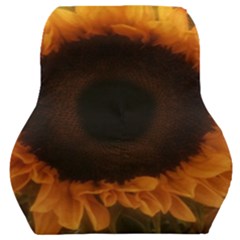 Single Sunflower Car Seat Back Cushion  by okhismakingart