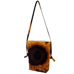 Single Sunflower Folding Shoulder Bag by okhismakingart