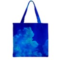 Deep Blue Clouds Zipper Grocery Tote Bag View1